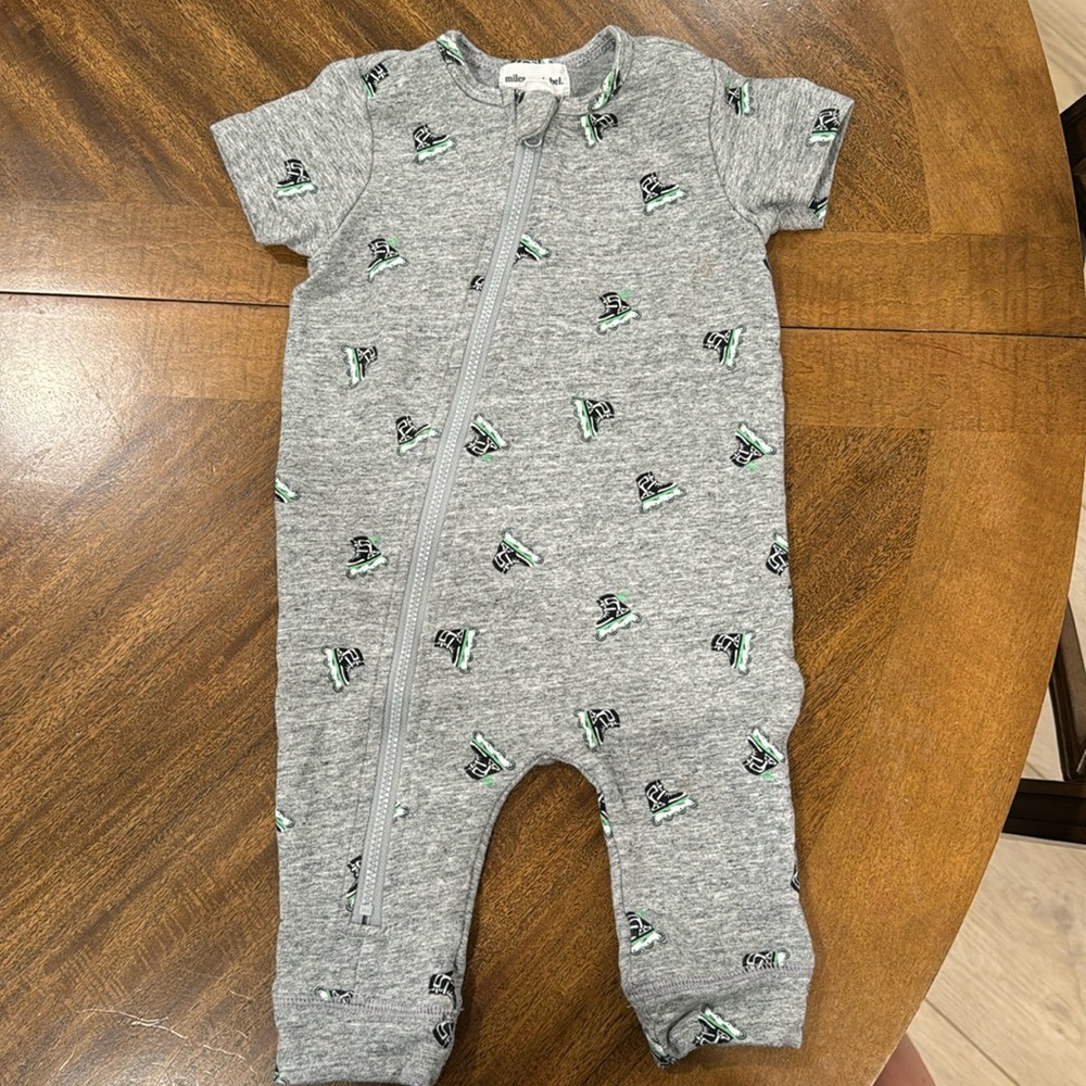 Miles the label little boy one piece romper. Size 6months